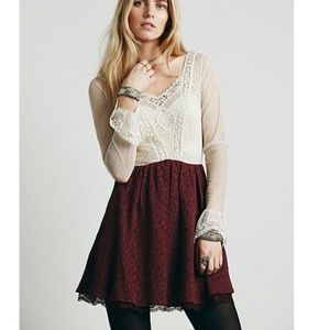 Free People V for Victorian Lace Dress Sz 2